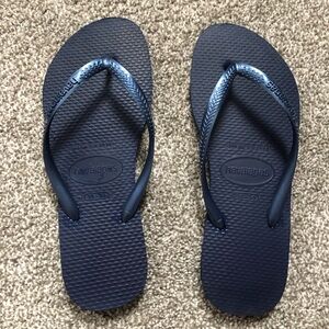 Navy Blue Havaianas Flip Flops - 35/36